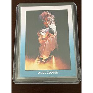 ROCKCARDS ALICE COOPER PROMO Rock CARD 19 BROCKUM 1990 Rare!